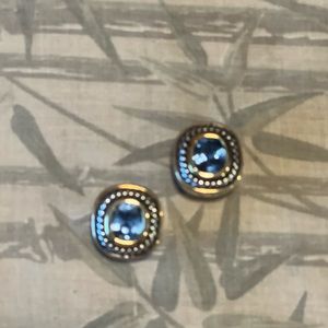 Blue topaz earrings